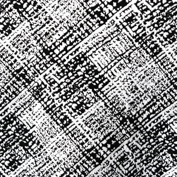 CALVIN KLEIN Black & White Abstract Print Dress - Size 10 - Picture 6 of 11